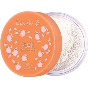 Lovely Peach Loose Powder transparentny poeder voor gezicht o delikatnym brzoskwiniowym kleur en zapachu 9g