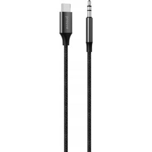 Proove AUX Kabel SoundTrack Type-C naar 3.5mm AUX (1m) Zwart