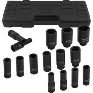 Forsage serie nasadek udarowych głębokich 1/2 inch 15el. (6-kątnych) (10-36mm)