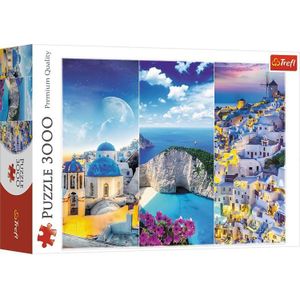Griekse Vakantie Collage Puzzel (3000 stukjes)