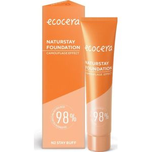 Ecocera Naturstay Foundation natuurlijk foundation - efekt kamuflażu N2 Stay Buff 30ml