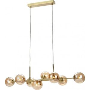Italux hanglamp glas hanglamp ERIMIDA PND-2244-8A-GD modernistyczny ZWIS molekuły ballen balls goud