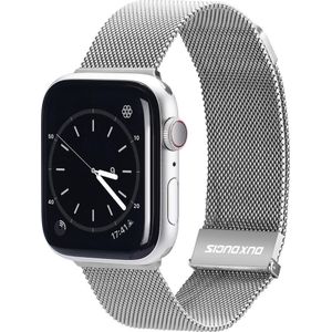 Dux Ducis Magnetic Strap voor Watch 7 / 6 / 5 / 4 / 3 / 2 / SE (41 / 40 / 38mm) Magnetic zilver Band (Milanese Version)