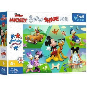 Trefl - Puzzles -  inch60 XXL inch - It's always fun with Mickey! / Disney Mickey Mouse Funhouse_FSC Mix 70%
