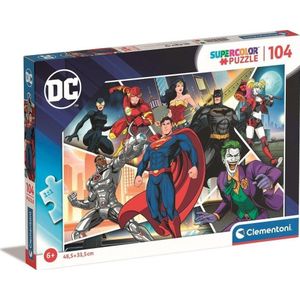 Clementoni puzzel 104 elements Super kleur DC Comics