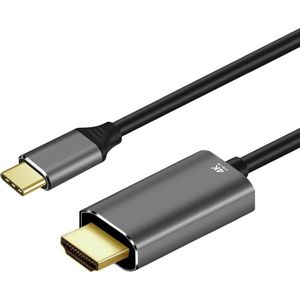 ART Kabel USB USB-C - HDMI 1.8 m zwart-grijs (KABUSBC OEM-C4-2)