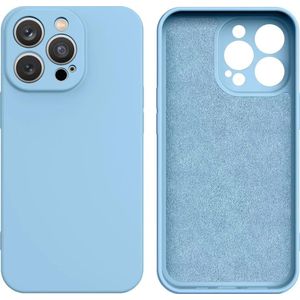 Hurtel SILICONE CASE ETUI IPHONE 14 PLUS siliconen hoes JASNONIEBIESKIE