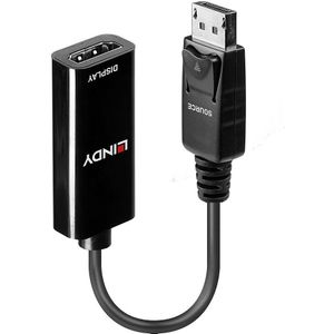 Lindy 41718 video kabel adapter 0,15 m DisplayPort HDMI Zwart