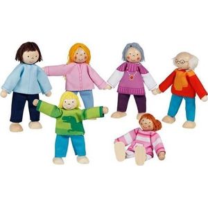 Goki Modern Family of Elastic Dolls