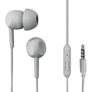 Thomson 132481 hoofdtelefoon/headset Bedraad In-ear Oproepen/muziek Grijs