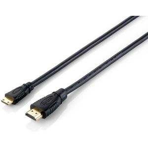 Equip 119307 HDMI kabel 2 m HDMI Type A (Standaard) HDMI Type C (Mini) Zwart