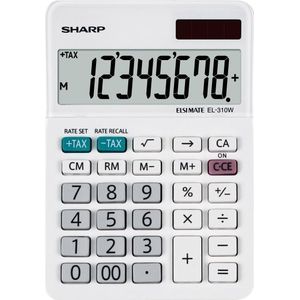 Sharp EL-310W calculator Desktop Financiële rekenmachine Wit