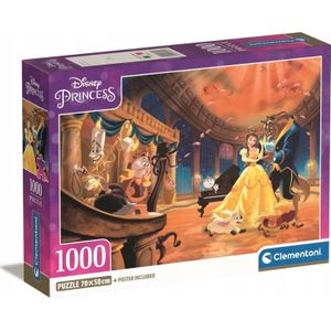 Clementoni CLE puzzel 1000 Compact Disney Princess 39854