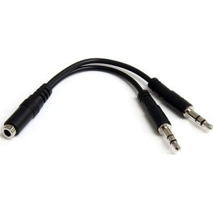 StarTech 3,5mm 4-pins naar 2x 3-pins 3,5mm Headset Verloopkabel F/M