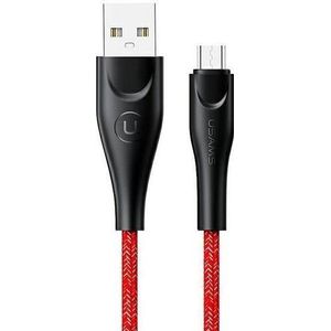 USAMS USB cable USB-A - microUSB 3 m rood (6958444983639)