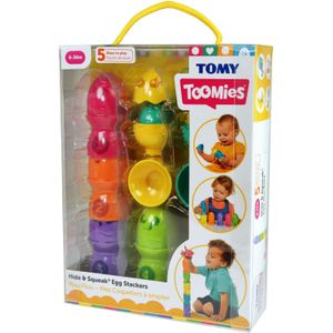 TOMY Piepende Eierstapelaars - Speelset