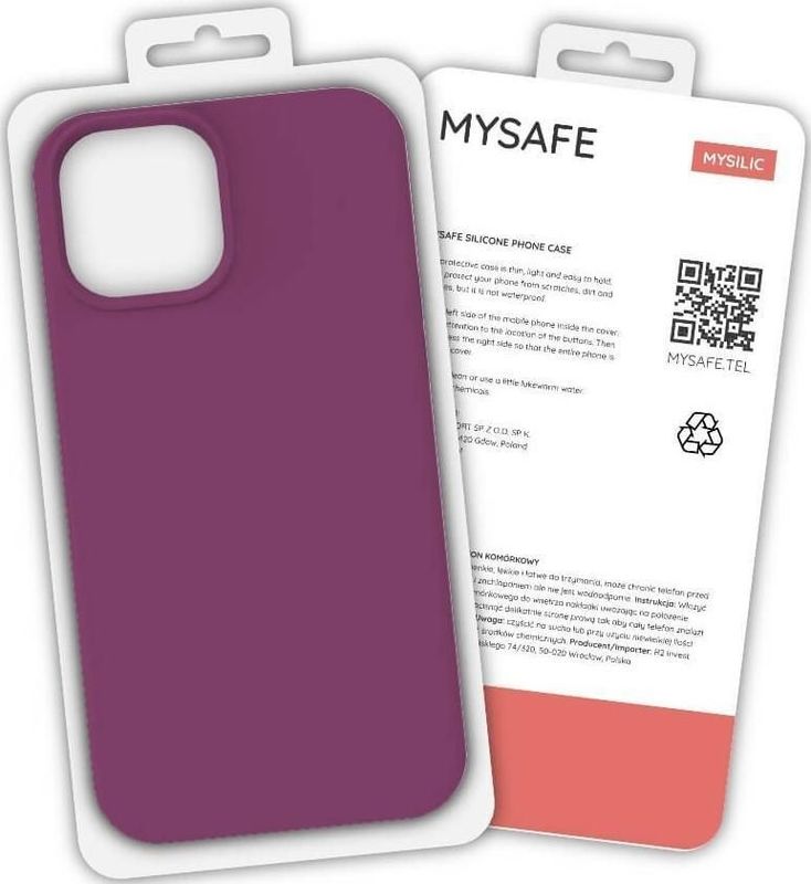 Mysafe ETUI SILICON IPHONE 12 PRO MAX VIOLET CARTON
