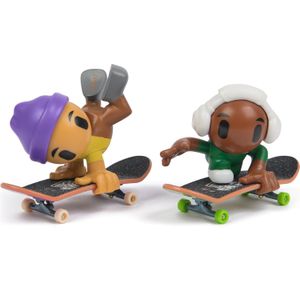 Spin Master Tech Deck Sk8 Crew - 2 unieke vingerskateboards met skaterfiguur - stijlen kunnen verschillen