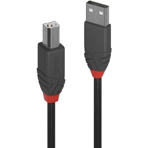 Lindy 36675 USB-kabel 5 m USB 2.0 USB A USB B Zwart