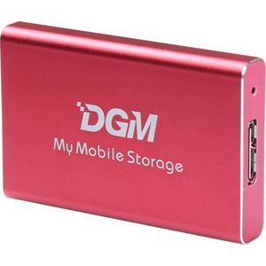 DGM External disk SSD My mobiel Storage 128GB rood (MMS128RD)