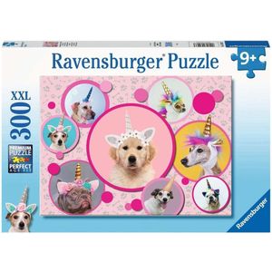 Schattige Eenhoorn-honden (300 stukjes) - Ravensburger Legpuzzel