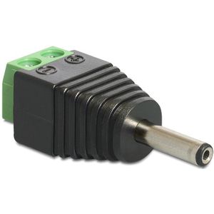 Delock Adapter Terminalblock 2Pin -> DC 1,3 x 3,5mm stekker