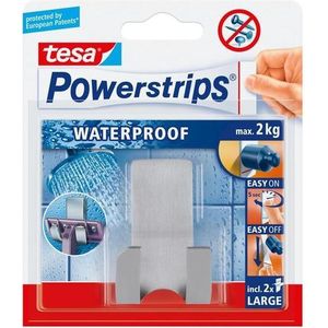 tesa Powerstrips Waterproof Scheerm.Rvs