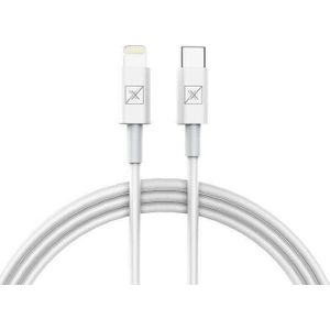 MAXXIMUS Kabel USB USB-C - Lightning 1 m wit