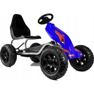 Lean Cars Gokart met pedalen B012 luchtbanden blauw