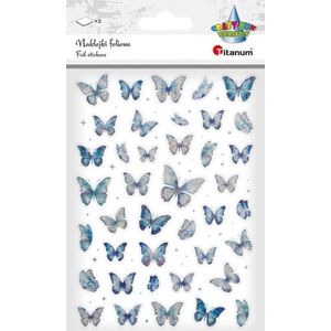 Herlitz stickers foliowe vlinders blauw en holograficzne EDUKAMP