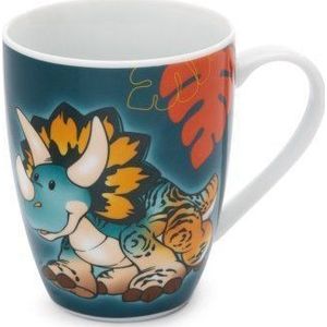 NICI 49471 beker porcelanowy dinozaur Cerastupsy 310ml, papierowa banderola