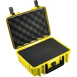 B&W International B&W Outdoor Case Type 1000 geel met foam inlay