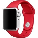 Mercury band Silicon Apple Watch 44mm rood/rood