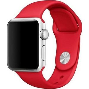 Mercury band Silicon Apple Watch 44mm rood/rood