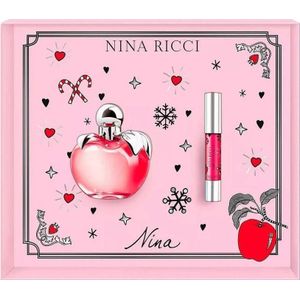 NINA RICCI Set : Les Belles, Eau De Toilette, voor Women, 80 ml + Jumbo, Matte, Cream Lipstick, Fancy roze, 2.5 g voor Women