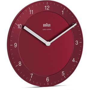 Braun BC06R-DCF Muur Quartz clock Cirkel Rood