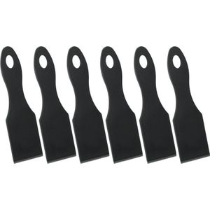 Metaltex gourmetspatels 13 cm zwart 6 stuks