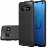 CASE ETUI CARBON LUX zwart HUAWEI P20 LITE 2019 standaard