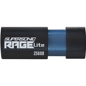 Patriot Flashdrive PATRIOT Rage Lite 512GB 120 MB/S USB 3.2 intrekbaar Zwart (PEF512GRLB32U)