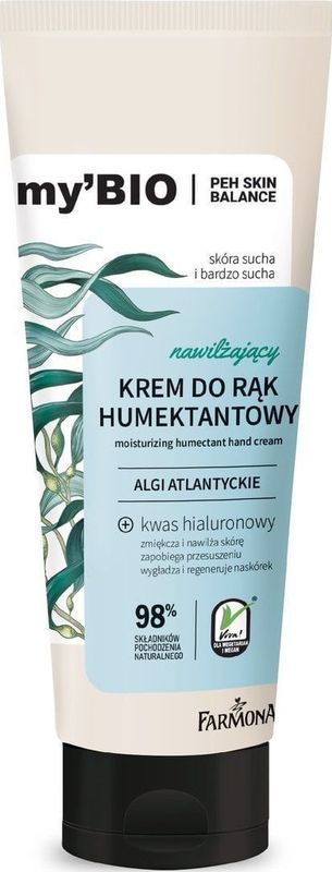 Farmona my`Bio hydraterend crème humektantowy voor handen algi atlantyckie 100ml