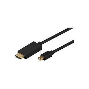 MICROCONNECT Kabel DisplayPort Mini - HDMI 1m zwart (MDPHDMI1B-4K)
