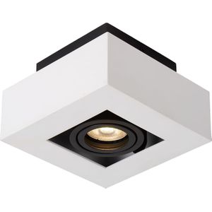 Italux lamp plafond Oprawa natynkowa kubus wit Casemiro IT8001S1-WH/BK