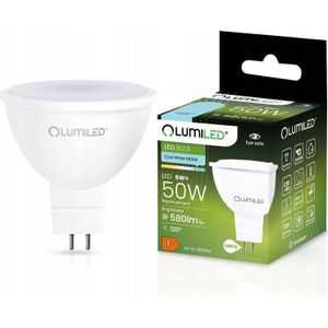 Aigostar lamp LED MR16 12V 6W 580LM 120ST. wit zimna LUMILED