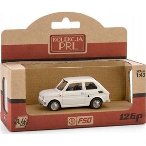 Daffi voertuig PRL Fiat 126p wit