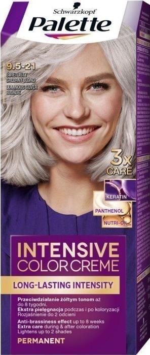 Palette _Intensive kleur Creme Hair Colorant farba voor haar in crème 9.5-21 Świetlisty zilver Blond