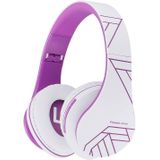 PowerLocus draadloos Headphones P2 (wit-paars)