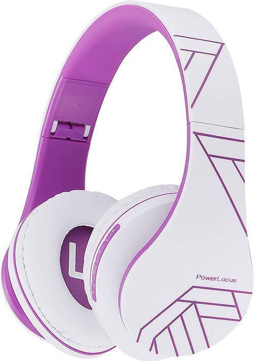 PowerLocus draadloos Headphones P2 (wit-paars)