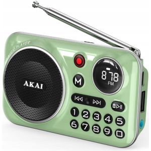 Akai RADIO APR-500 USB, BT, TF, accu, functie opname