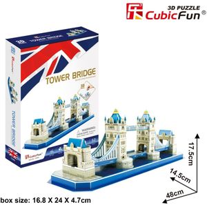 Cubic Fun puzzel 3D Tower Bridge 52 pcs