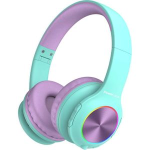 PowerLocus draadloos Headphones voor kids PLED (blauw&paars)